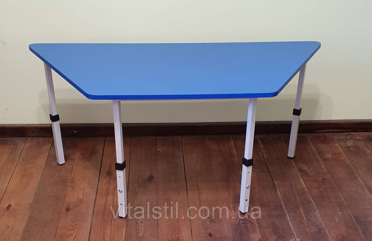 Стіл дитячий ТРАПЕЦІЯ регулюється по висоті 1040х450 1-3 р.гр., фото 1