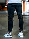 Чоловічі спортивні штани Under Armour (Андер Армор) чорні на манжетах (чолові штани  джогери), фото 2