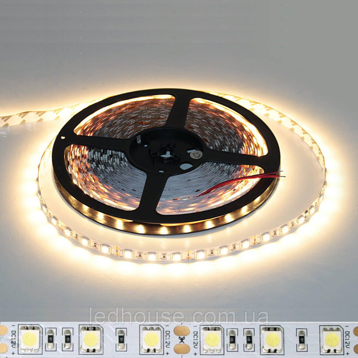 Світлодіодна стрічка 3000 к SMD 5050 60 LED/мт. IP20