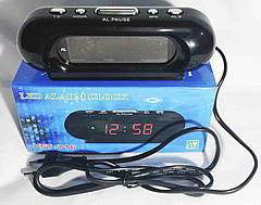 Годинник із будильником VST 716 red