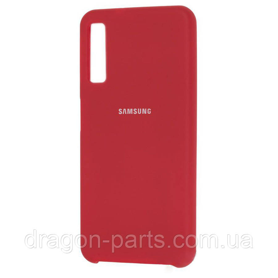 Чохол Силікон Silicone case для Samsung Galaxy A7 A750 2018 червоний