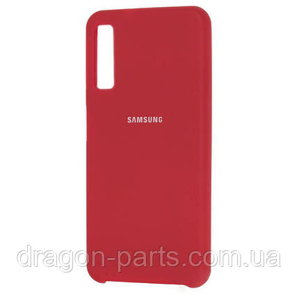 Чохол Силікон Silicone case для Samsung Galaxy A7 A750 2018 червоний, фото 2