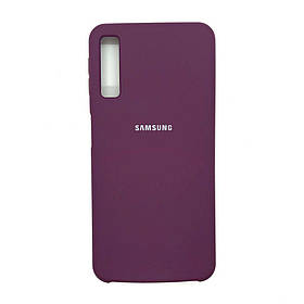 Чохол Силікон Silicone case для Samsung Galaxy A7 A750 2018 фіолетовий