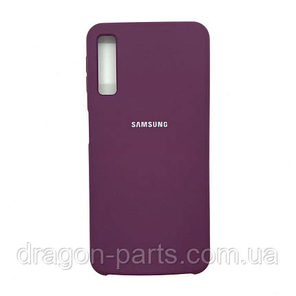 Чохол Силікон Silicone case для Samsung Galaxy A7 A750 2018 фіолетовий, фото 2