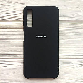 Чохол Силікон Silicone case для Samsung Galaxy A7 A750 2018 чорний