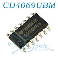 CD4069UBM шесть логических элементов SOP14