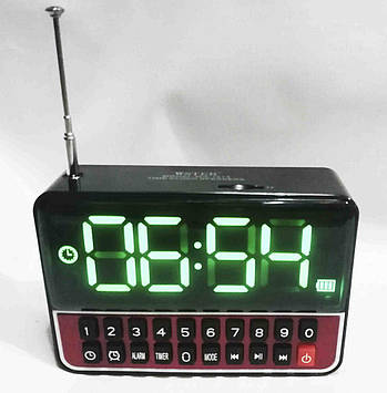 Приймач із годинником і будильником WS 1513 + Clock