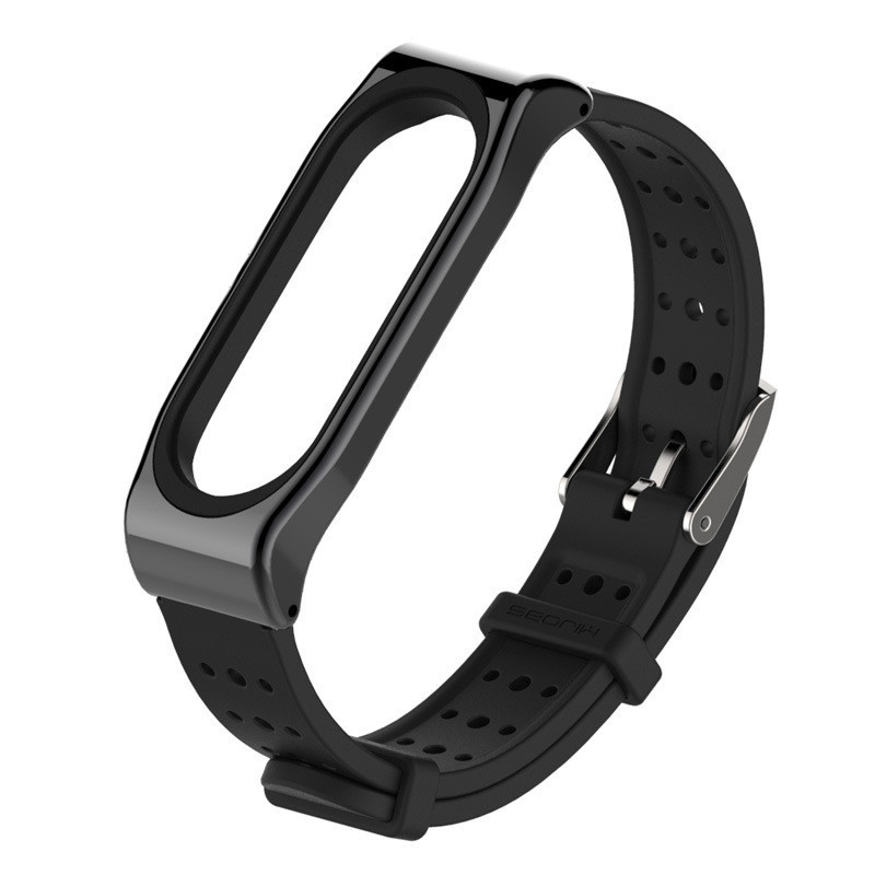 Ремінець Xiaomi Mi Band 4 / 3 MiJobs Classical TPU Чорний 1704P