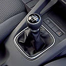 Ручка з чохлом лаштунки 6 ступенів VW Volkswagen Golf 5, 6, Jetta чорна, фото 7