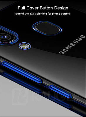 Яскравий чохол для Samsung Galaxy A30 синій, фото 4