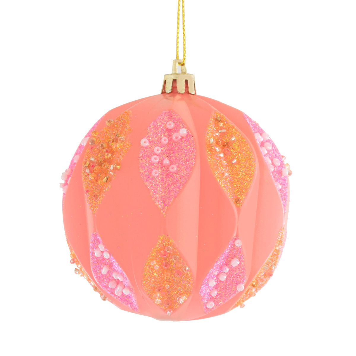 Куля Yes! Fun персиковий "Ромб" d-8 см, фото 1