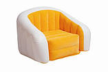 Надувне крісло Intex Cafe Club Chair 97x76x69 ІНТЕКС 68571O (Помаранчевий), фото 3