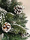 Шишка віп Лита комбінована  ялинка зі штучним снігом та шишками. Пишна. Розмір 2.5 м. Акційна ціна., фото 2