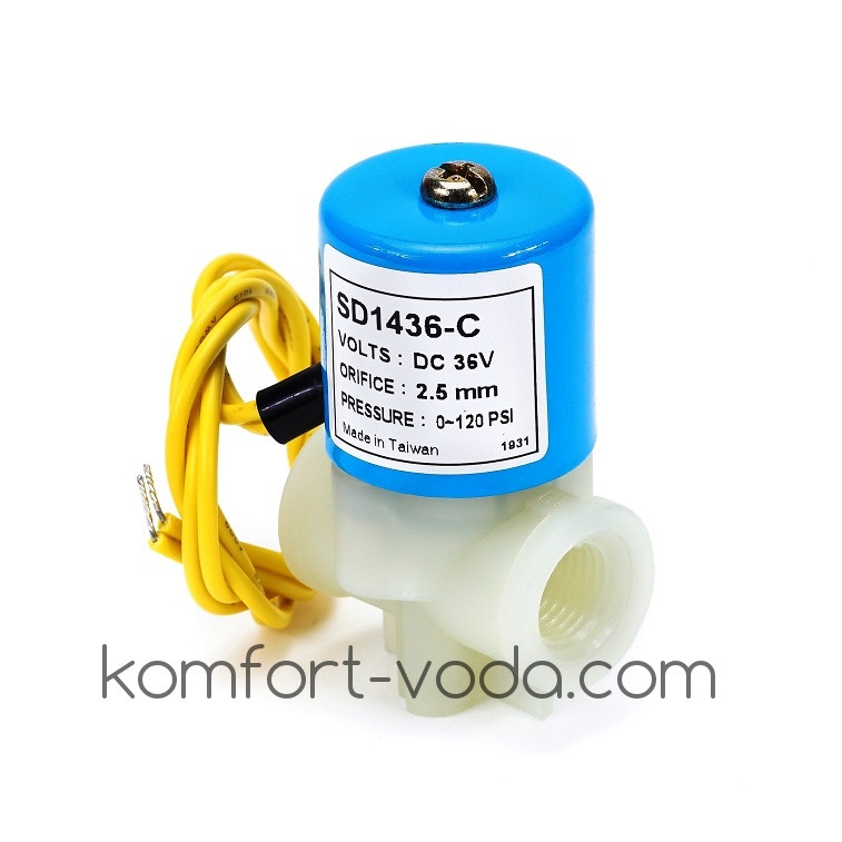Електромагнітний клапан KP-SD1436-C, 1/4" ВР, 36V/DC