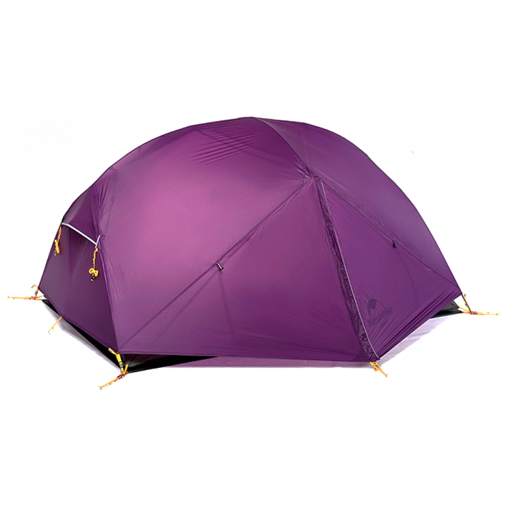 Намет двомісний туристичний з футпринтом Naturehike Mongar 2 Silicone 20D фіолетовий