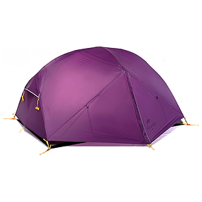Намет двомісний туристичний з футпринтом Naturehike Mongar 2 Silicone 20D Purple