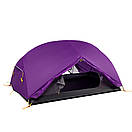 Намет двомісний туристичний з футпринтом Naturehike Mongar 2 Silicone 20D Purple, фото 5