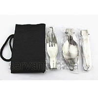 Туристический походный набор: нож, вилка, ложка 3 в 1