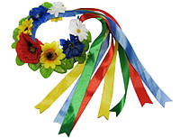 Обруч Цветы с лентами (Украинские венки, обручи, заколки)