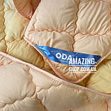 Ковдра Євро на холофайбері "ODA" 200*220 см  ⁇  Тепла ковдра, наповнювач холофайбер. Стьобана ковдра ОДА, фото 2