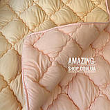 Ковдра Євро на холофайбері "ODA" 200*220 см  ⁇  Тепла ковдра, наповнювач холофайбер. Стьобана ковдра ОДА, фото 3