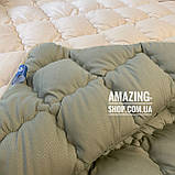 Ковдра двоспальна на холофайбері "ODA" 175*210 см Тепла ковдра, наповнювач холофайбер., фото 3