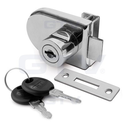 Замок для скла 2 двері хром ZZ-SZ-408-01, фото 1