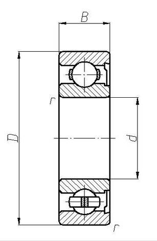 Підшипник 60209 (6209 Z) АПП розміри 45*85*19, фото 2