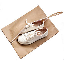 Об'ємна сумка-підсилювач для взуття на блискавці (бежевий)