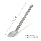 Ложка титанова Lixada довга 230 мм. Ложка з титану шліфована., фото 4