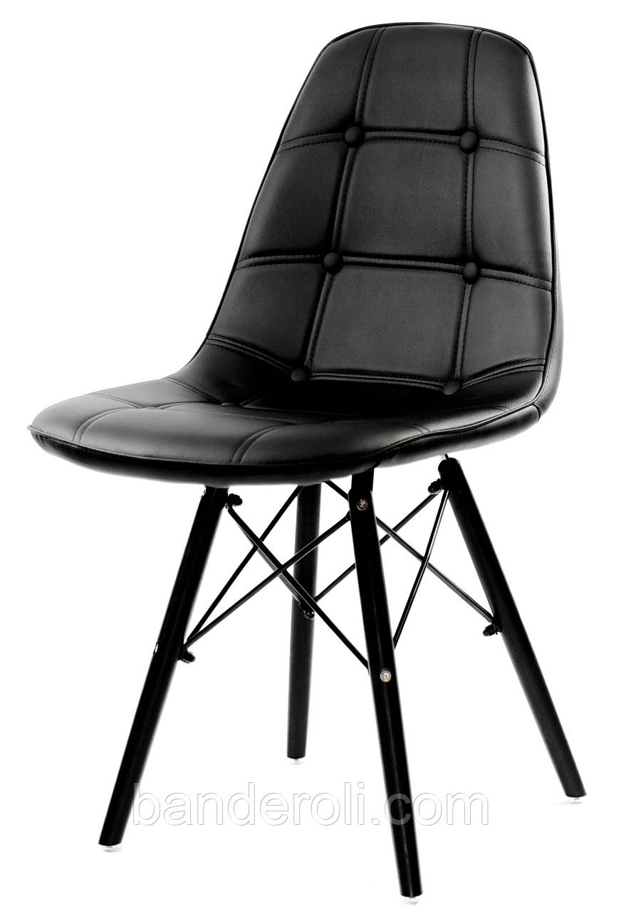 Стілець ALEX - BK ЕК ЧОРНИЙ, фото 1