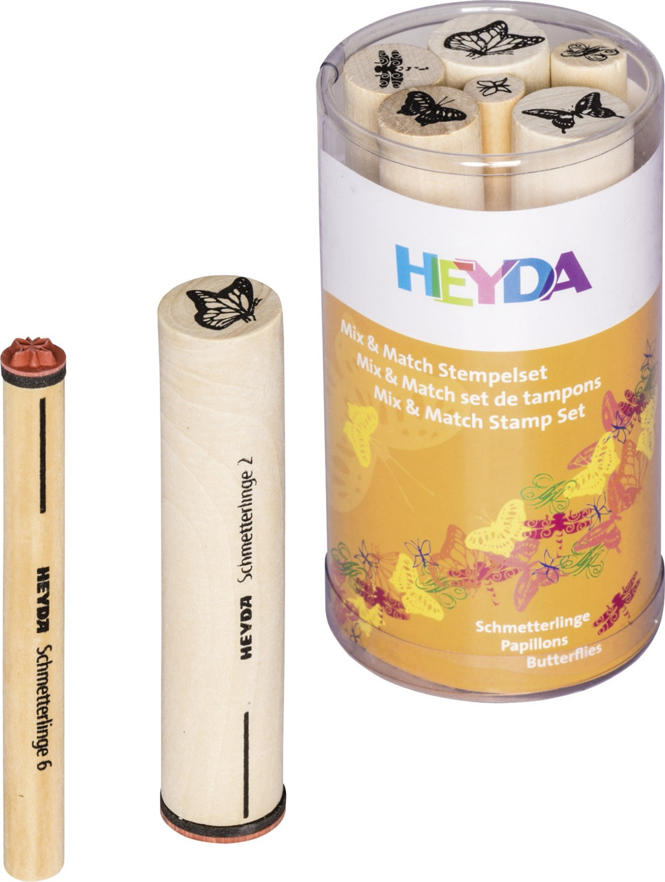 Набір штампів Heyda Метелики 6 шт 204888443