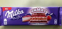 Шоколад Milka з полуничним чізкейком молочний 300 г, фото 4