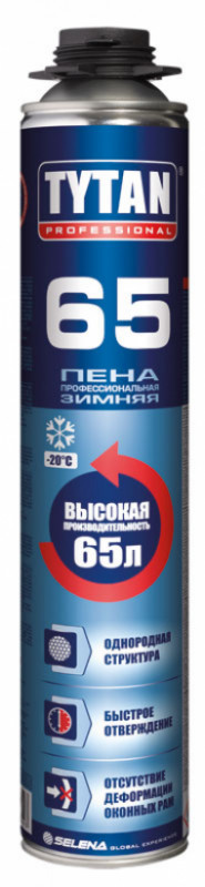 Монтажна піна Tytan 65 Професійна Зимова
