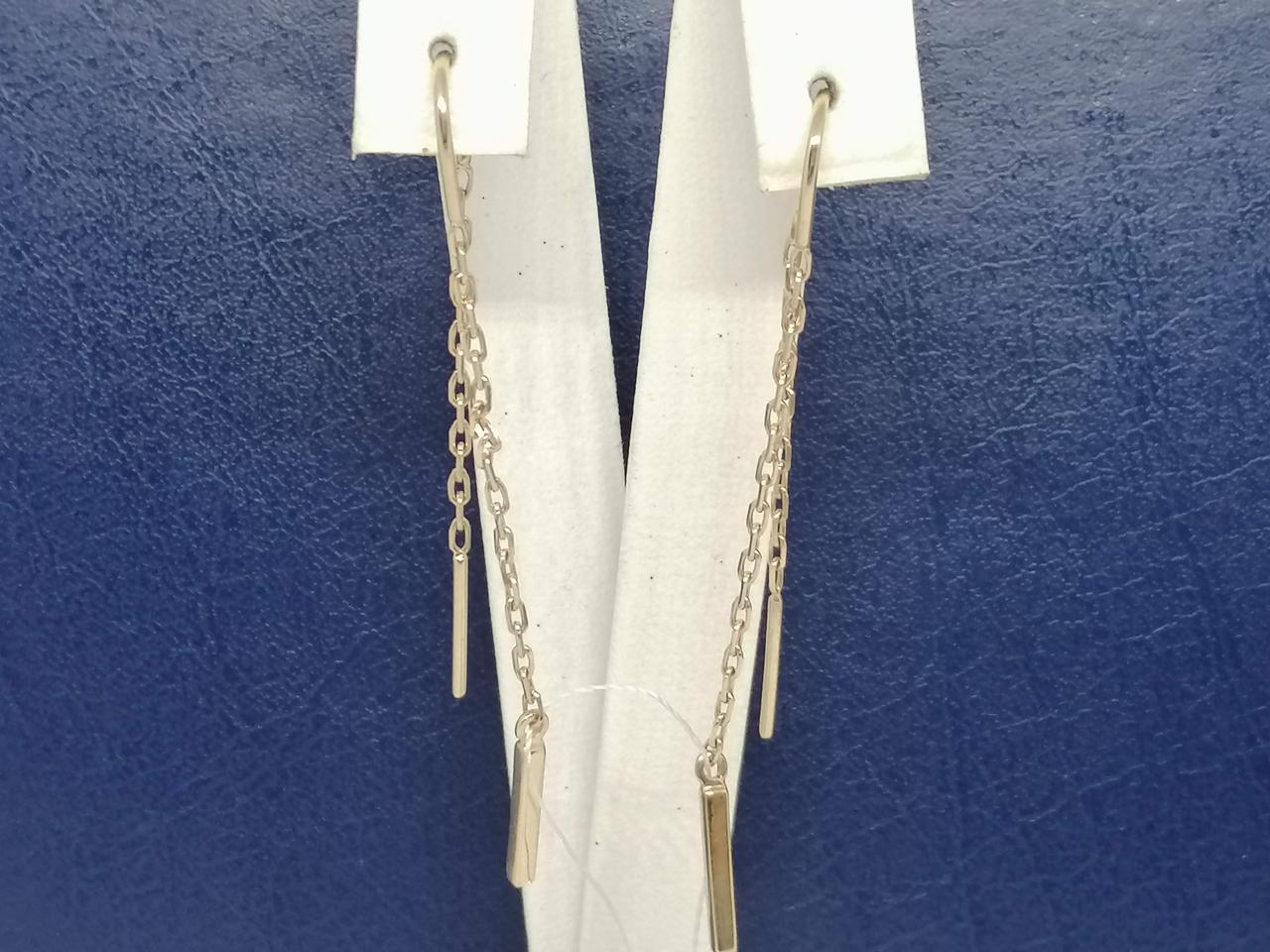 Золоті сережки-протяжки. СПП931И