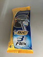 Набір одноразових станків для гоління Bic 3 Flex 4 шт в упаковці