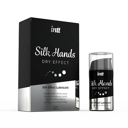 Лубрикант для мастурбації на силіконовій основі Intt Silk Hands, 15 мл, фото 1