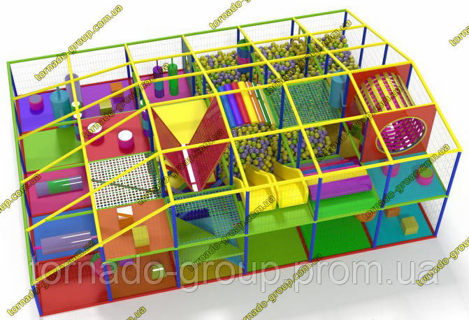 Лабіринт дитячий ігровий комплекс для приміщення "Лого"
