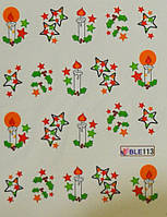 Водні наклейки "Новий Рік" BLE - 113