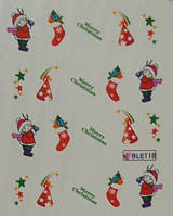 Водні наклейки "Новий Рік" BLE - 118