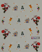 Водні наклейки "Новий Рік" BLE - 119