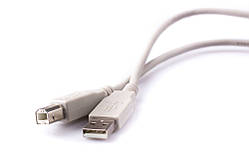 Шнур USB шт.A- шт. В 1,5 м. чорний