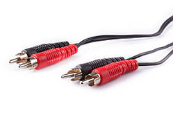 Шнур 2 RCA  - 2 RCA 1,2м.