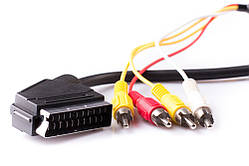 Шнур шт.Скарт — 4RCA HQ 1,2 м.