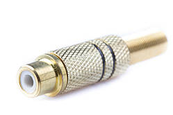 Гніздо RCA метал із пружиною