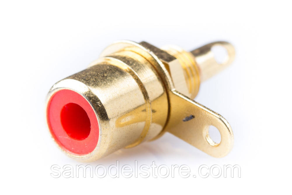 Гніздо RCA монтажне, метал, фото 1