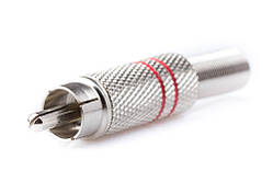 Штекер RCA метал із пружиною