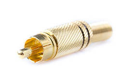Штекер RCA метал із пружиною