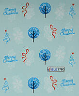 Водні наклейки "Новий Рік" BLE - 1760