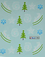 Водні наклейки "Новий Рік" BLE - 1761